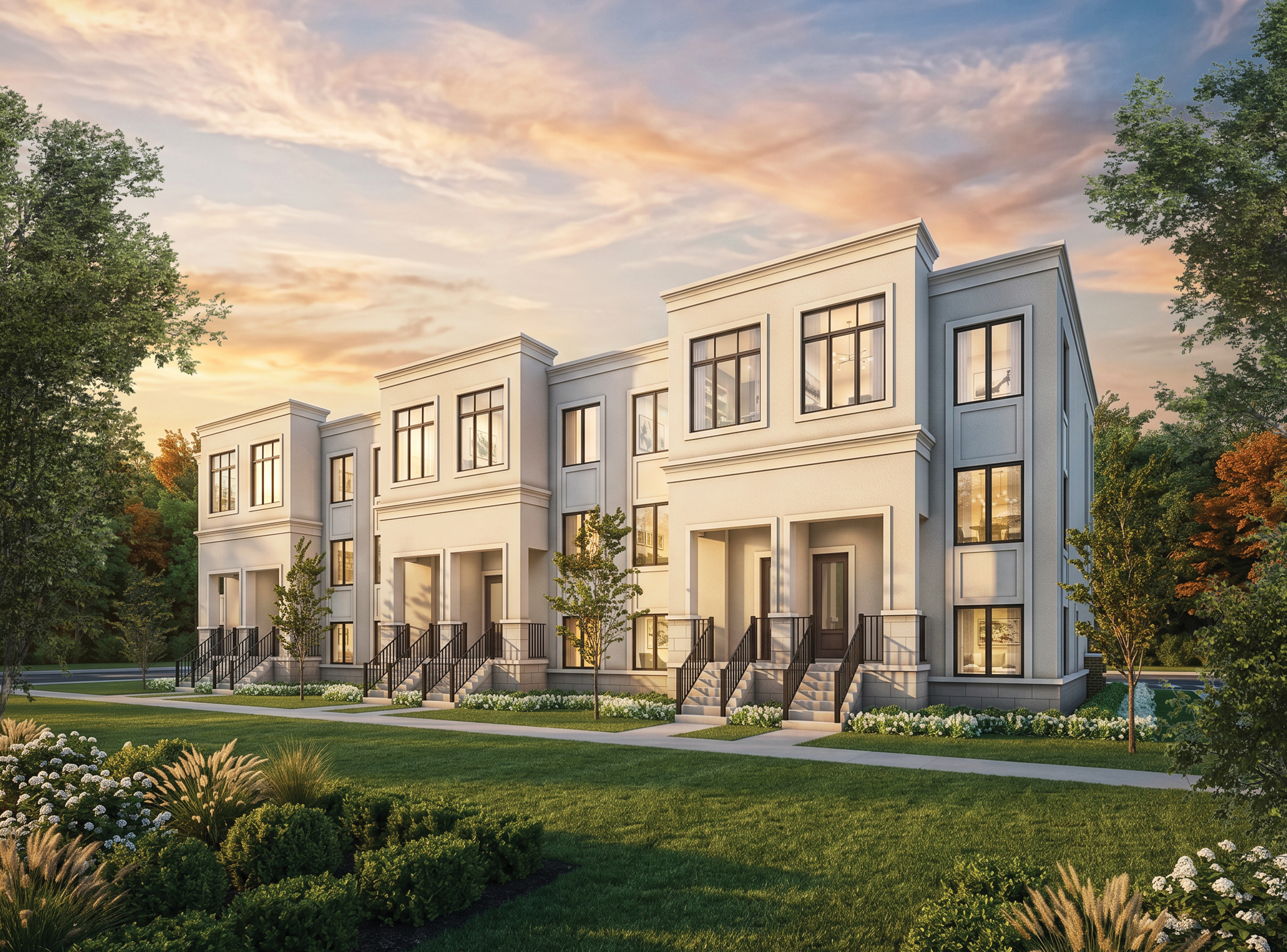 Avella Towns Aurora architectural rendering